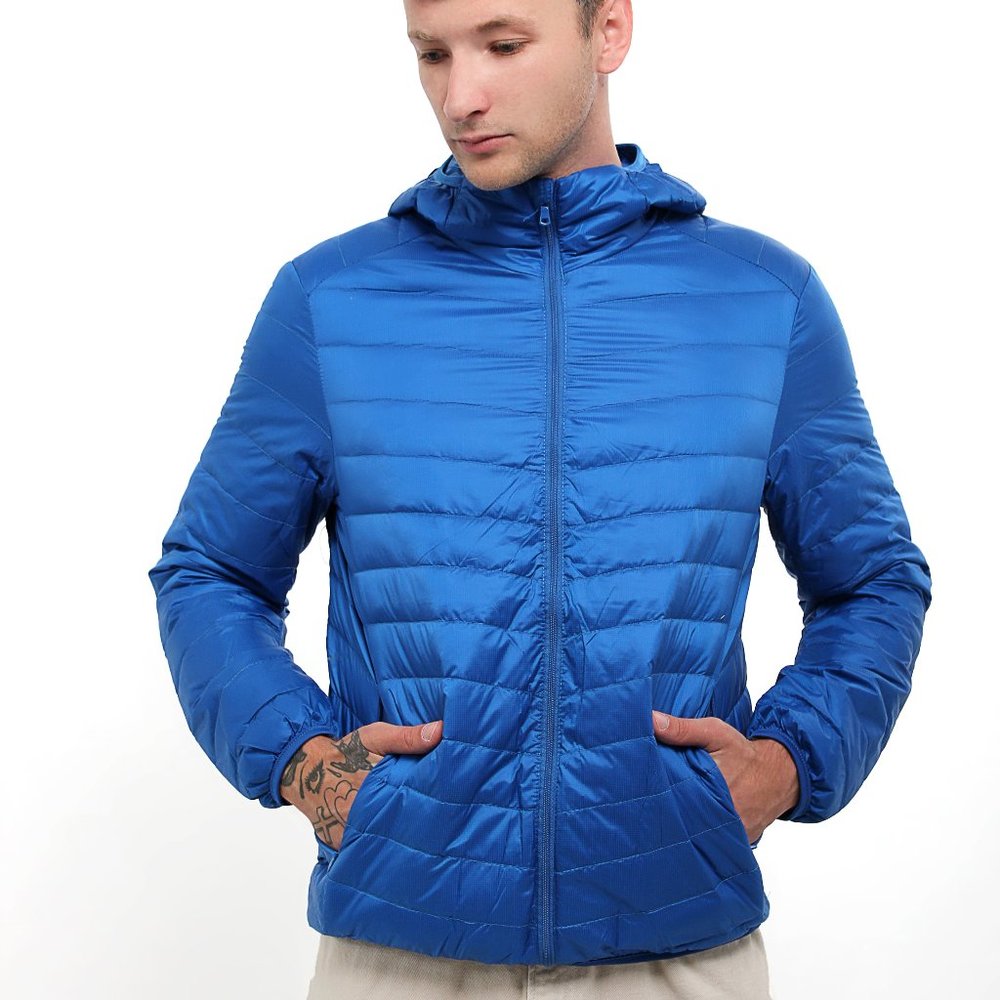 Outdoor Packable Light Jackets for Men Bright blue